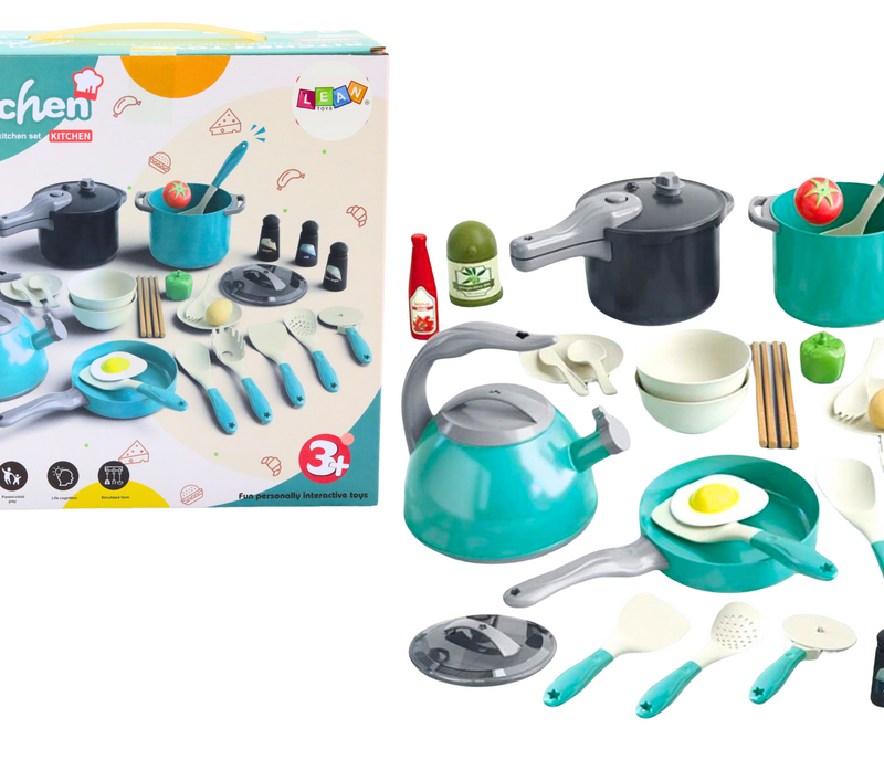 Mali Chef set lonaca i posuđa za hranu 33 el