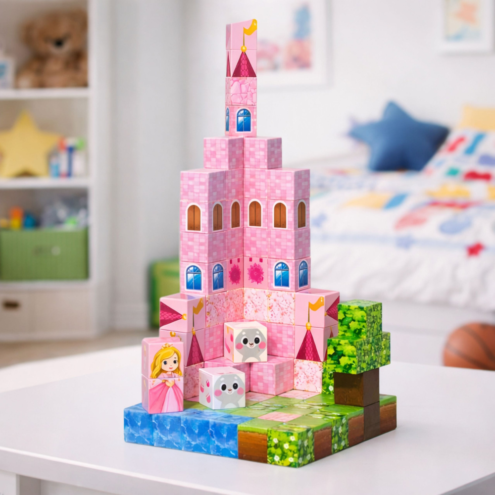 Magnetne kocke Pikseli Dvorac princeze 96 kom