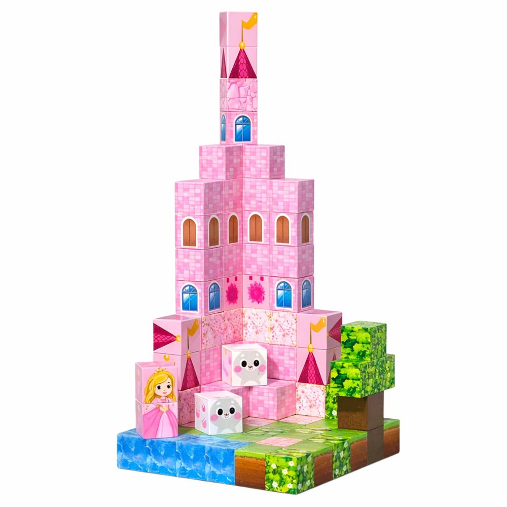 Magnetne kocke Pikseli Dvorac princeze 96 kom