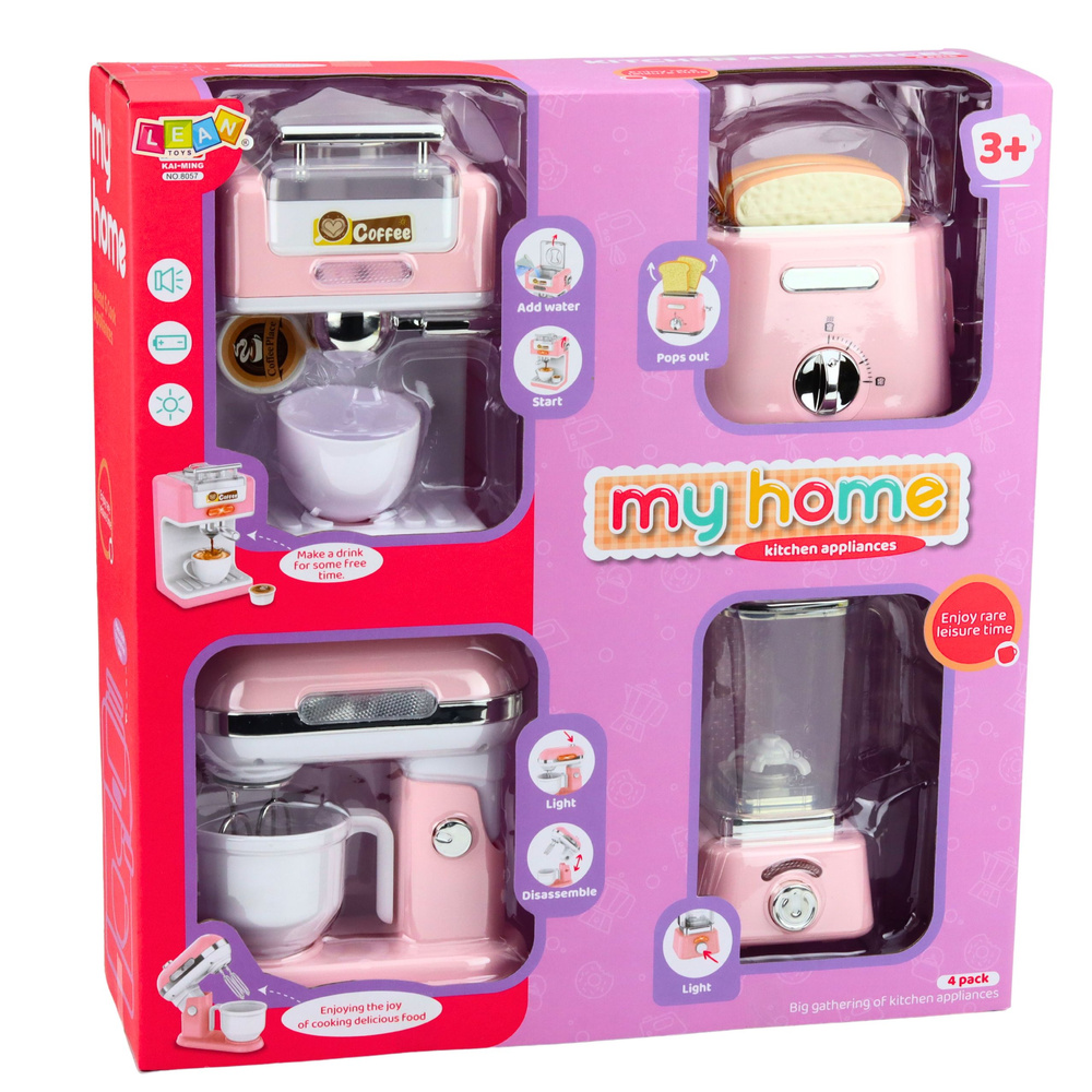 Set malih kućanskih aparata za djecu: kuhinjski aparati na baterije, svjetla i zvukovi