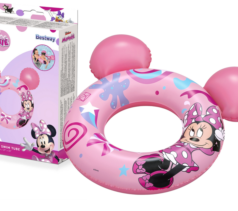 Kolut za plivanje s ušima Minnie Mouse 74 cm x 76 cm Bestway 9102N