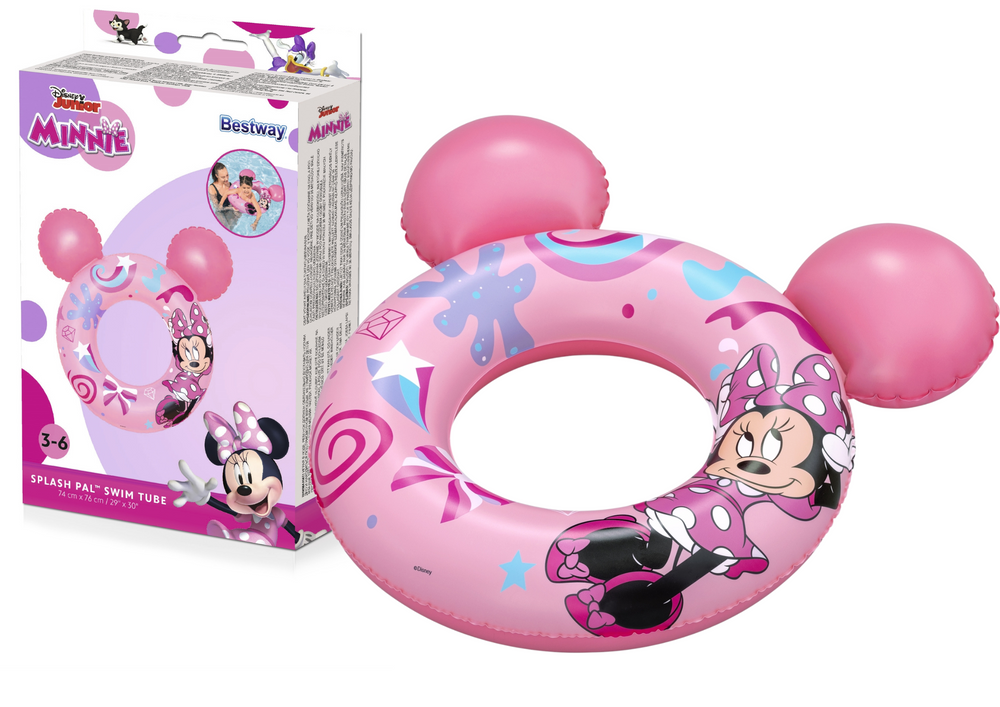Kolut za plivanje s ušima Minnie Mouse 74 cm x 76 cm Bestway 9102N