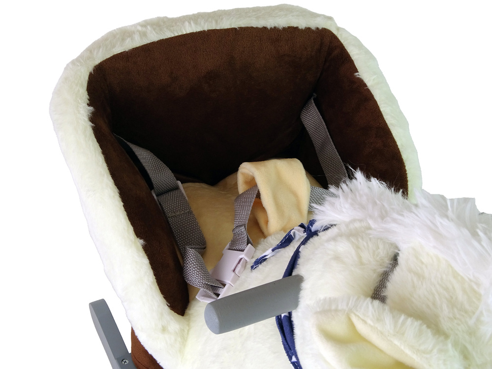 Konjić za ljuljanje jednorog bež