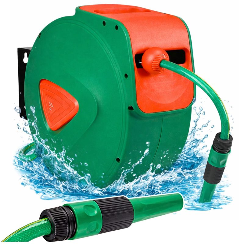 Zidni automatski kolut s vrtnim crijevom 30 m + 2 m