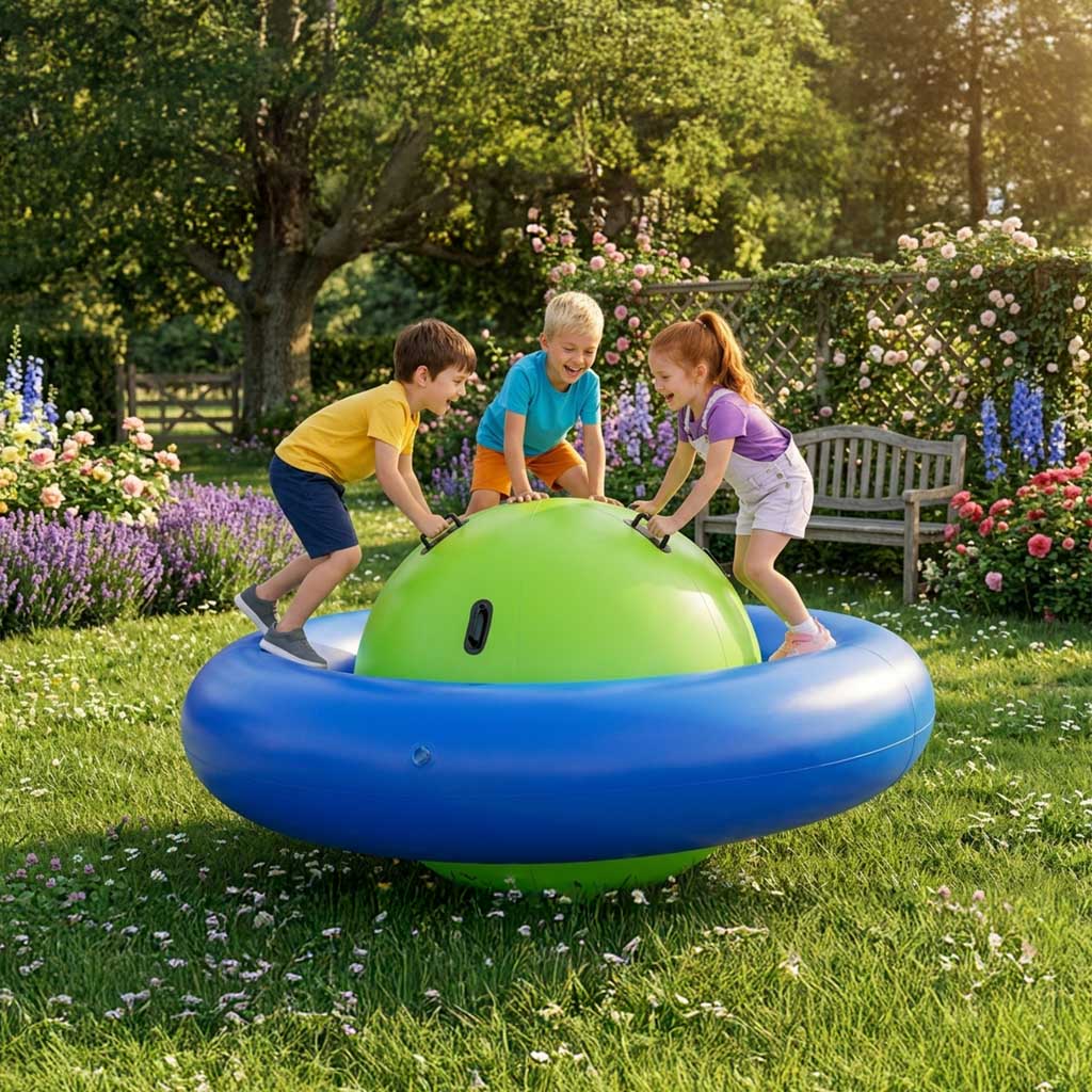 Inflatable-rocking-balance-swing-for-3-children-with-handles-187045 Napuhana ljuljačka za ravnotežu za 3 djece s ručkama