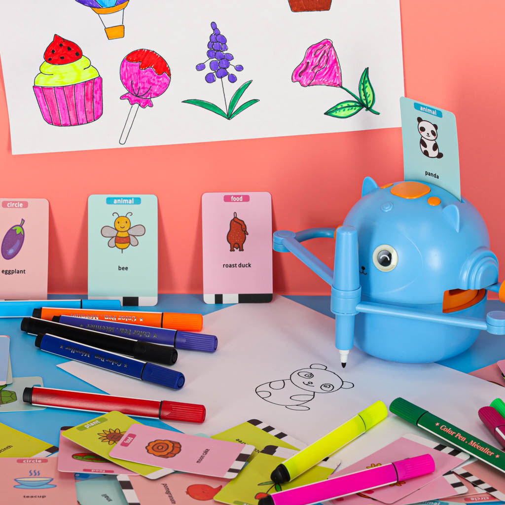 Edukativni robot za crtanje plavi