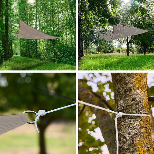 LUARO-garden-terrace-sunshade-waterproof-3x3x3m-triangle-grey-176658 LUARO vrtna tenda za terasu vodootporna 3x3x3m trokutasta siva