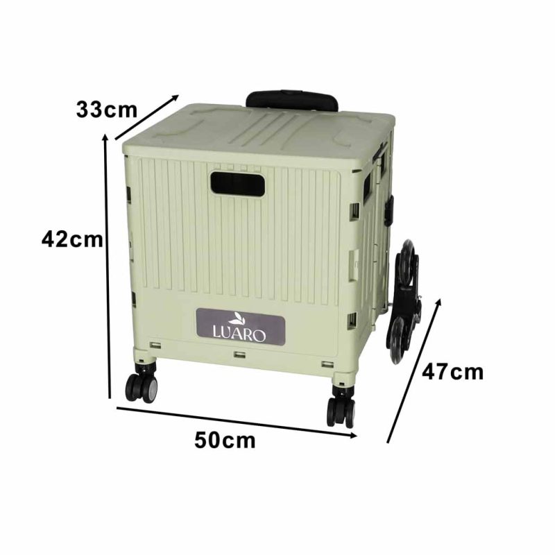 LUARO-shopping-transport-cart-folding-8-wheels-lid-186710 LUARO kolica za kupovinu s poklopcem, 8 kotača, sklopiva