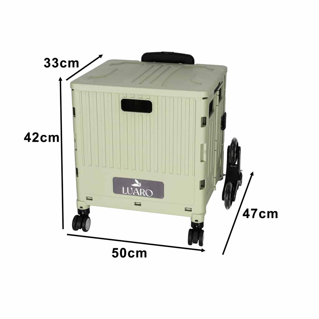 LUARO-shopping-transport-cart-folding-8-wheels-lid-186710 LUARO kolica za kupovinu s poklopcem, 8 kotača, sklopiva