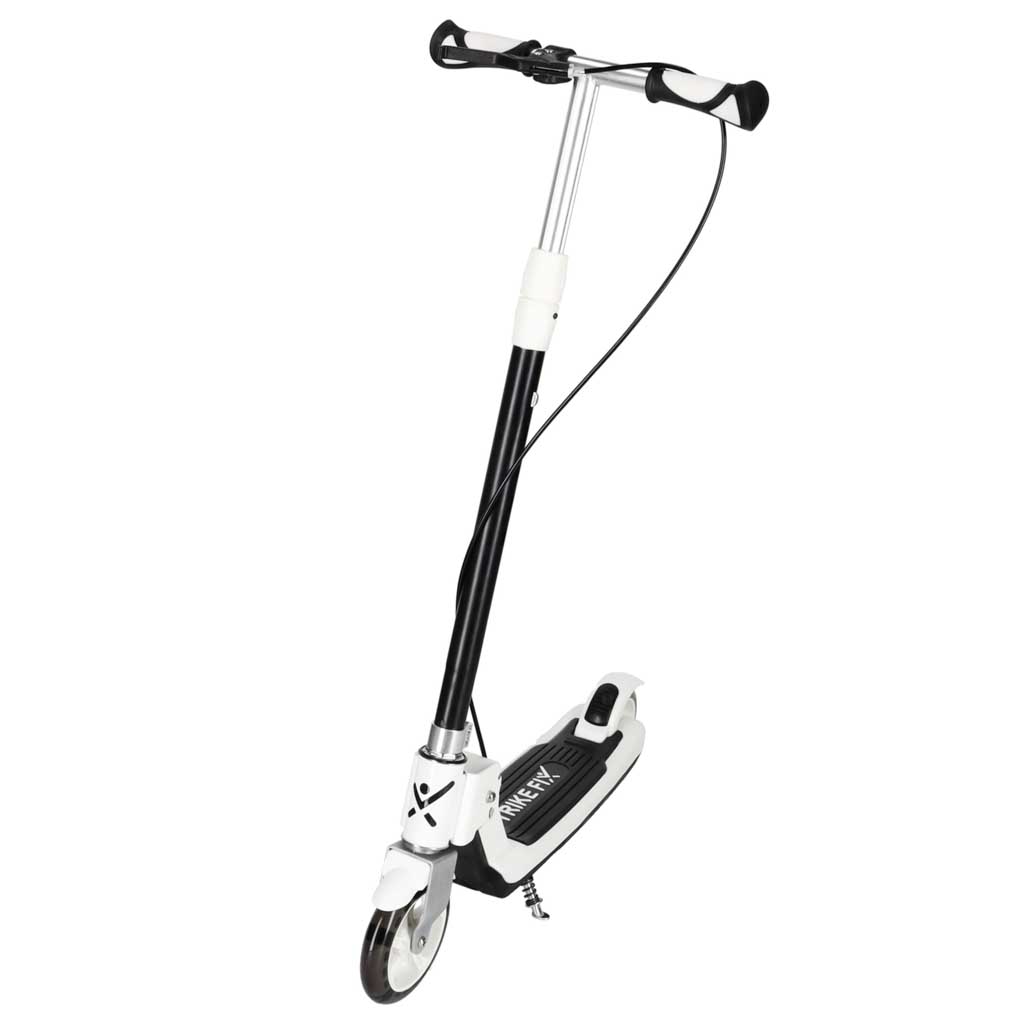 TRIKE FIX dječji romobil na dva kotača s LED osvjetljenjem i dvostrukim kočnicama, crni