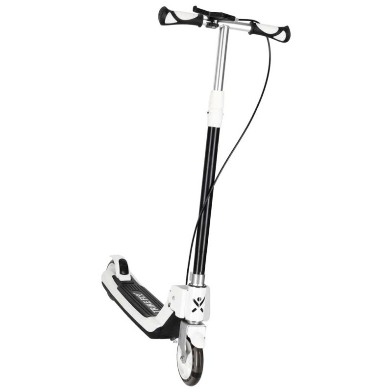 TRIKE FIX dječji romobil na dva kotača s LED osvjetljenjem i dvostrukim kočnicama, crni