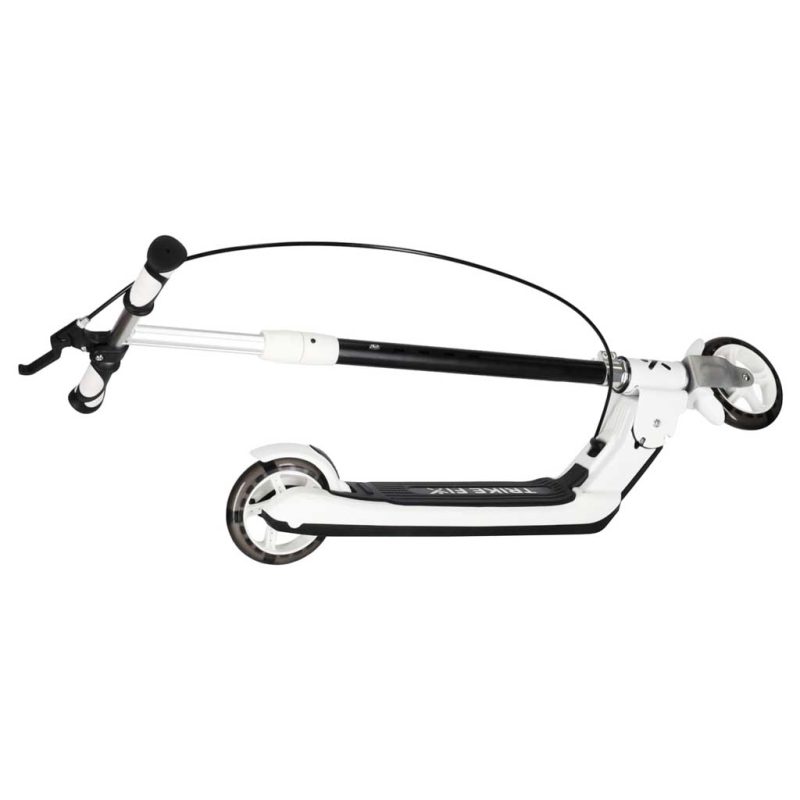 TRIKE FIX dječji romobil na dva kotača s LED osvjetljenjem i dvostrukim kočnicama, crni