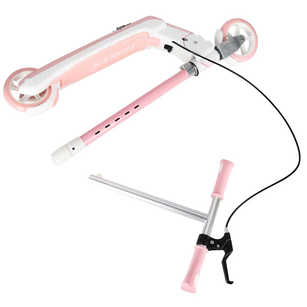 TRIKE-FIX-children-s-scooter-two-wheel-LED-folding-double-brakes-pink-186753 TRIKE FIX dječji romobil na dva kotača s LED osvjetljenjem i dvostrukim kočnicama, roza