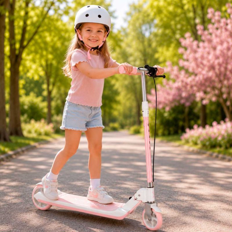 TRIKE-FIX-children-s-scooter-two-wheel-LED-folding-double-brakes-pink-186777 TRIKE FIX dječji romobil na dva kotača s LED osvjetljenjem i dvostrukim kočnicama, roza