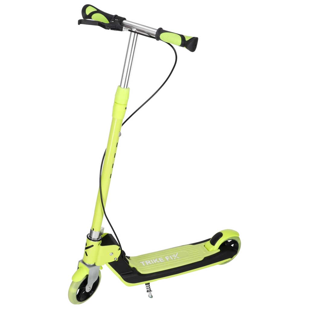 TRIKE-FIX-kids-scooter-two-wheel-LED-folding-double-brakes-neon-green-186678 TRIKE FIX dječji romobil na dva kotača s LED osvjetljenjem i dvostrukim kočnicama, neon zeleni