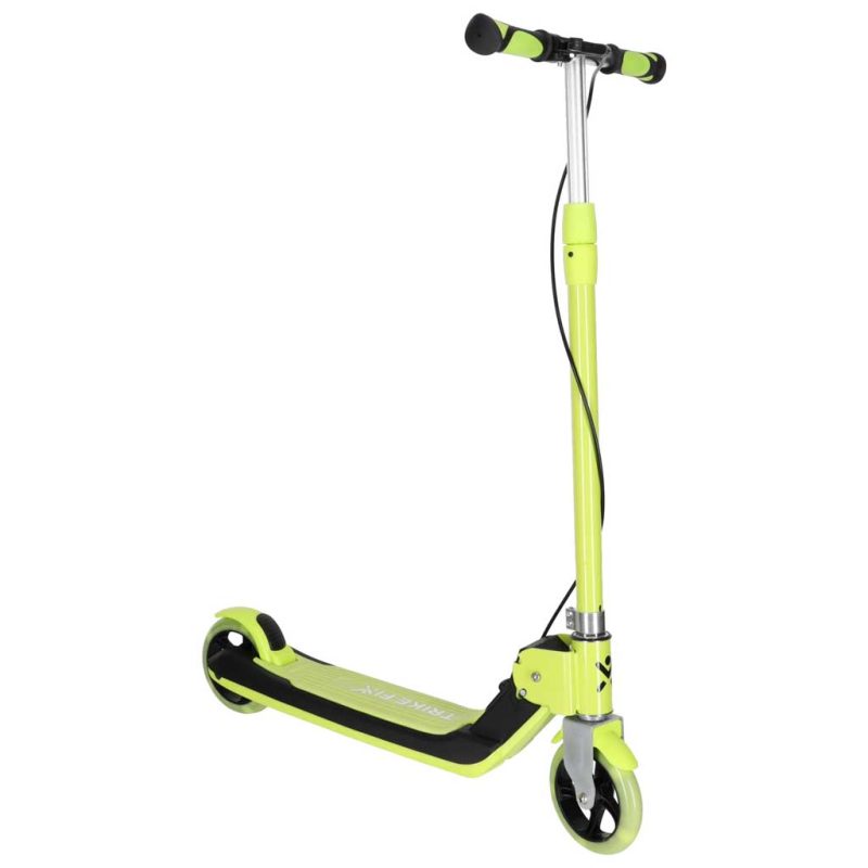 TRIKE-FIX-kids-scooter-two-wheel-LED-folding-double-brakes-neon-green-186679 TRIKE FIX dječji romobil na dva kotača s LED osvjetljenjem i dvostrukim kočnicama, neon zeleni