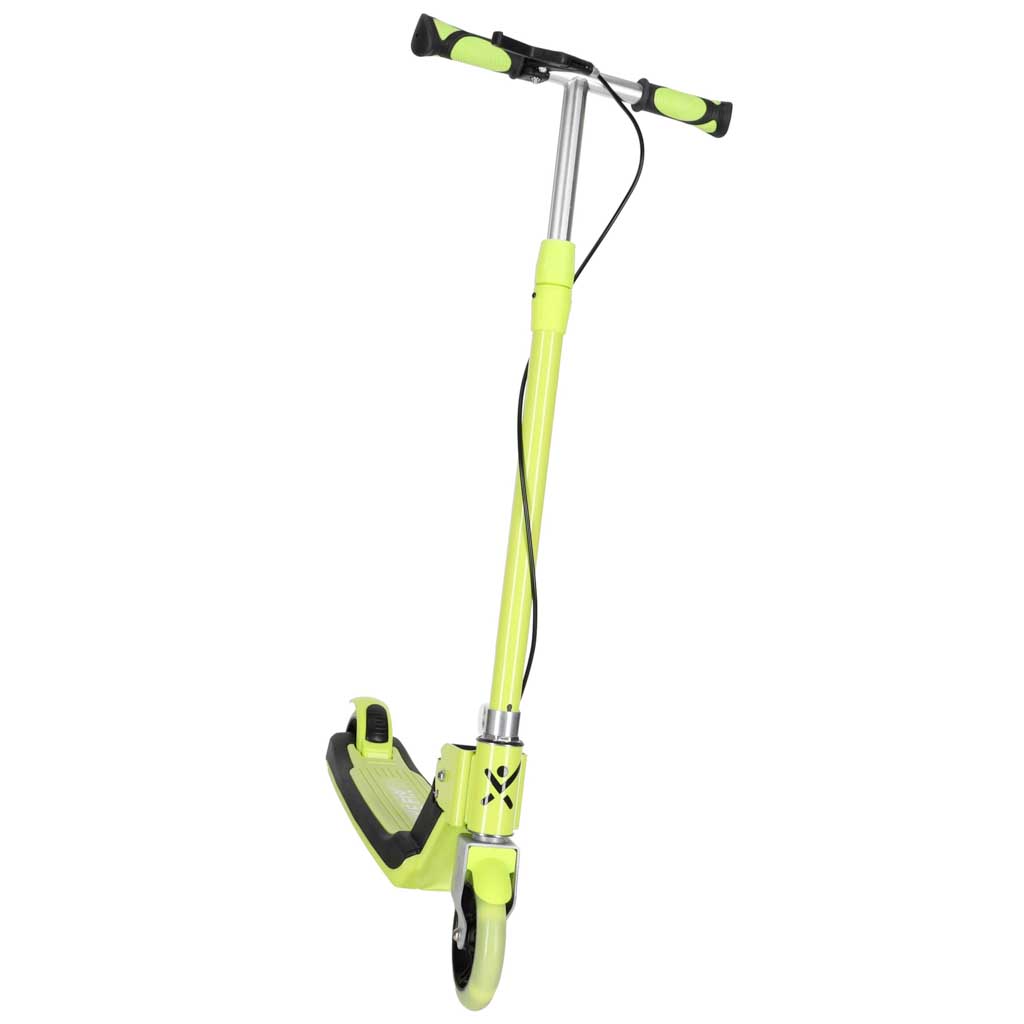TRIKE-FIX-kids-scooter-two-wheel-LED-folding-double-brakes-neon-green-186680 TRIKE FIX dječji romobil na dva kotača s LED osvjetljenjem i dvostrukim kočnicama, neon zeleni