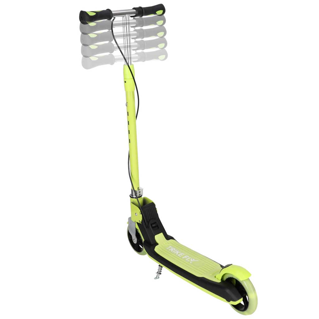 TRIKE-FIX-kids-scooter-two-wheel-LED-folding-double-brakes-neon-green-186681 TRIKE FIX dječji romobil na dva kotača s LED osvjetljenjem i dvostrukim kočnicama, neon zeleni