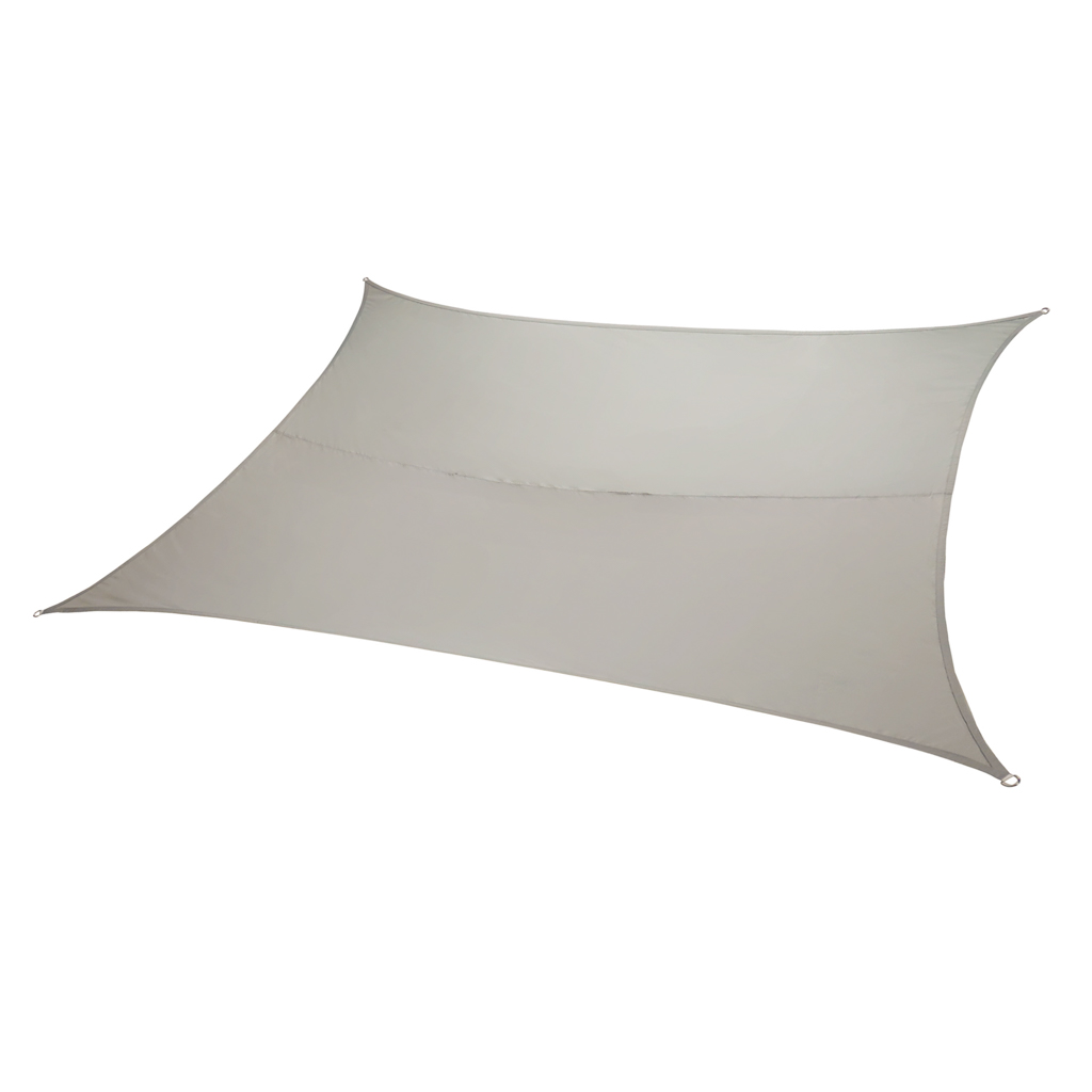 Terrace-sunshade-sail-4x3m-square-grey-171554 LUARO vrtna tenda za terasu, vodootporna, pravokutna, siva, 4x3m