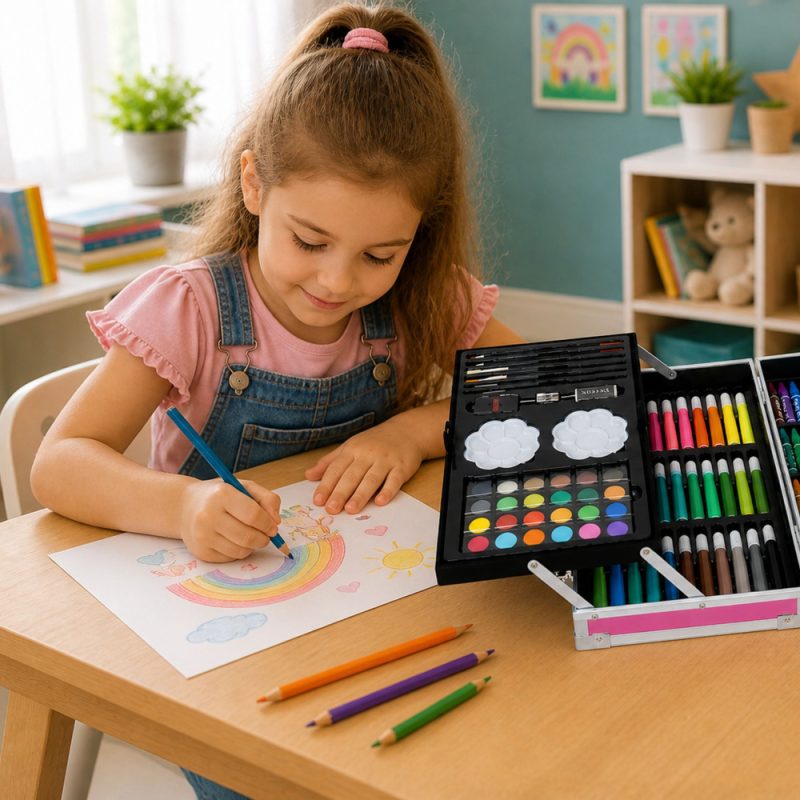 eng_pl_Art-Set-for-Children-Unicorn-Pink-Suitcase-150-pcs-30700_3 Dječji umjetnički roza kofer s jednorogom, 150 dijelova