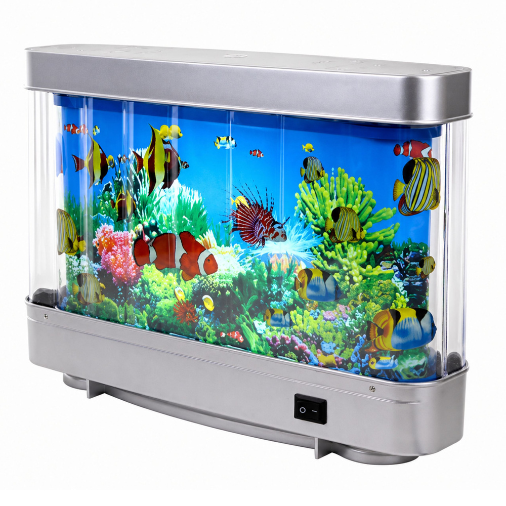 Umjetno dekorativno akvarijsko LED noćno svjetlo 3D ribe koje se kreću u boji
