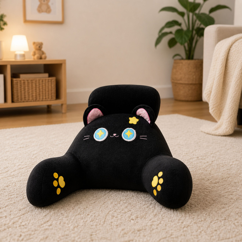eng_pl_Backrest-Armchair-Back-Support-for-Armchair-Bed-Cat-Black-60-x-40-cm-31059_2 Naslon za fotelju, potpora za leđa Crna maca 60 x 40 cm