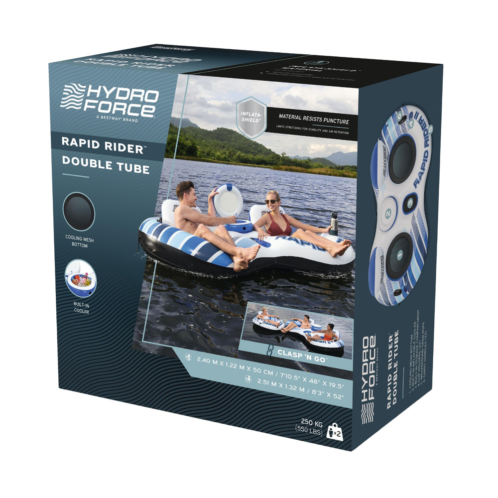Bestway 43113 Rapid Rider II zračni madrac za 2 osobe s hladnjakom