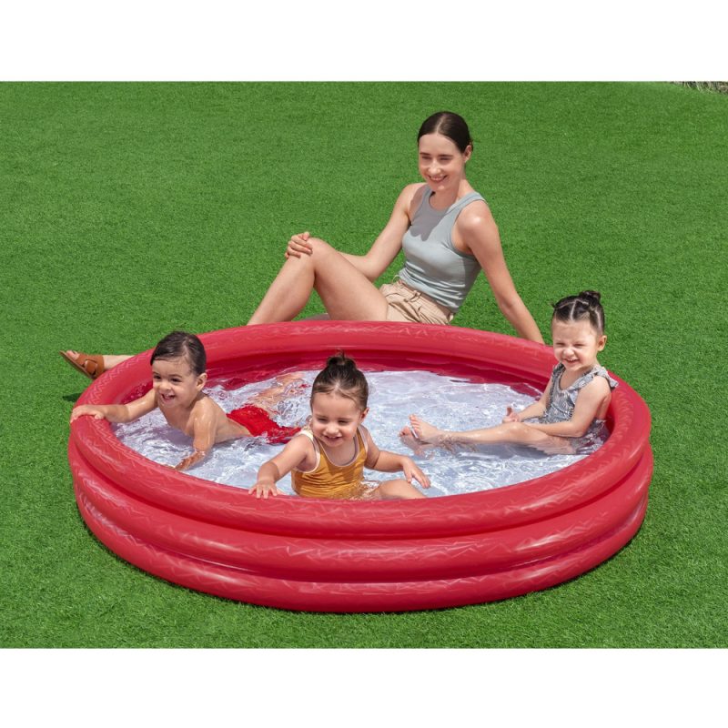 Napuhani dječji bazen crveni Splash N Smile 152 cm Bestway 51026