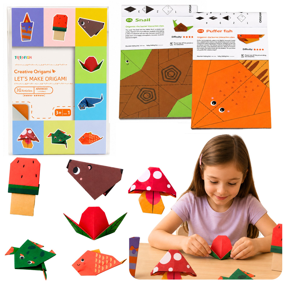 eng_pl_Colorful-Origami-Notebook-for-Kids-Animals-Difficulty-Levels-30-Sheets-30727_1 Šarena origami bilježnica za djecu sa životinjama, razine težine, 30 listova