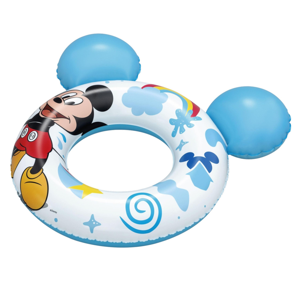 Napuhani kolut Mickey Mouse za djecu s ušima plavi Bestway 9102K
