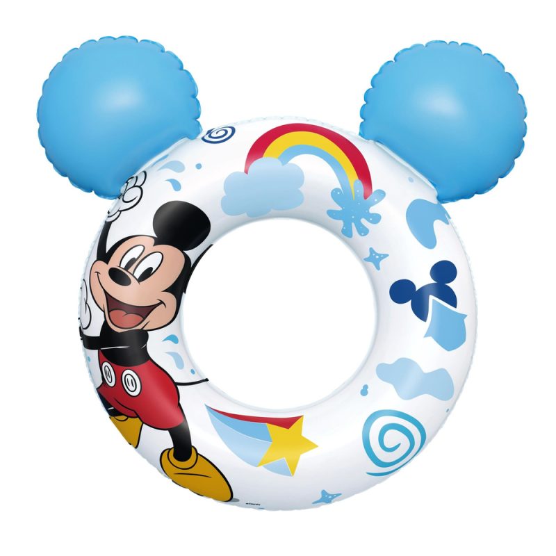 Napuhani kolut Mickey Mouse za djecu s ušima plavi Bestway 9102K