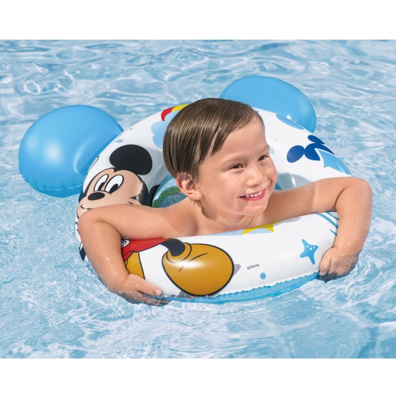 Napuhani kolut Mickey Mouse za djecu s ušima plavi Bestway 9102K