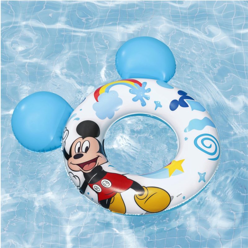 Napuhani kolut Mickey Mouse za djecu s ušima plavi Bestway 9102K