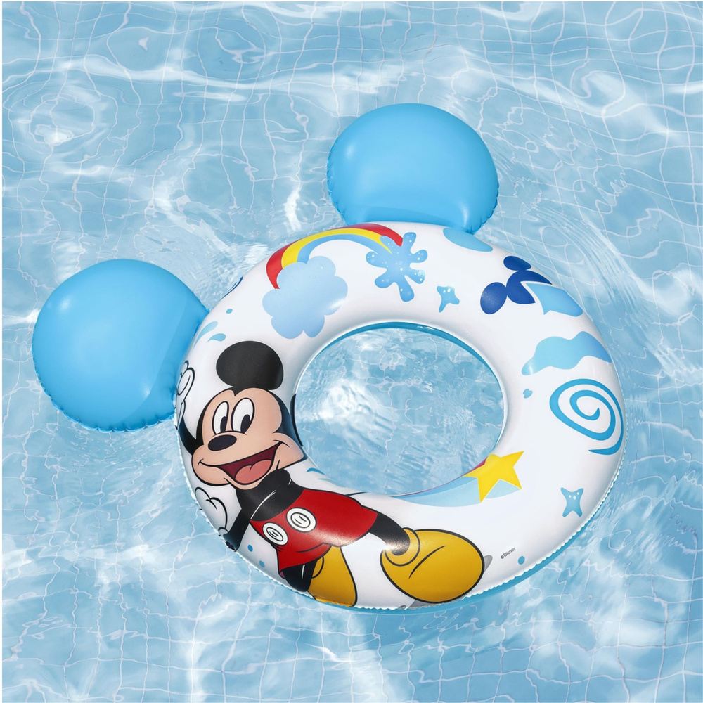Napuhani kolut Mickey Mouse za djecu s ušima plavi Bestway 9102K