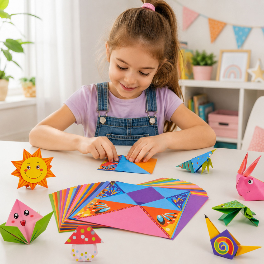 Origami komplet s uputama za izradu,100 listova u boji