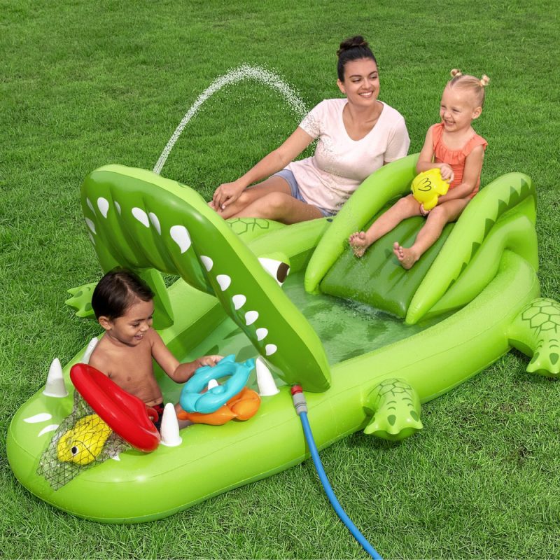 eng_pl_Water-Playground-with-Slide-Crocodile-Accessories-Bestway-53169-31990_7 Vodeno igralište s toboganom i priborom Krokodil Bestway 53169