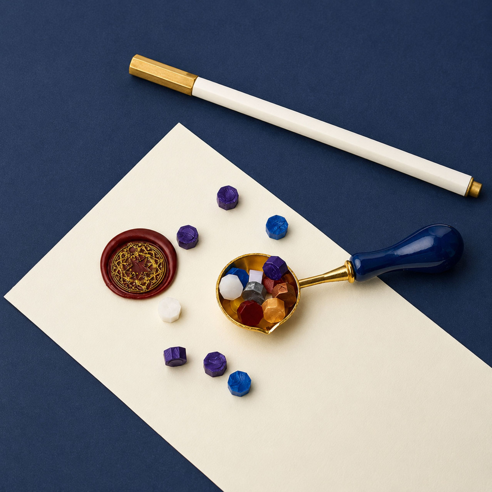 eng_pl_Wax-Seal-Set-Wax-Stamp-for-Decorating-31076_5 Set voštanih pečata za ukrašavanje
