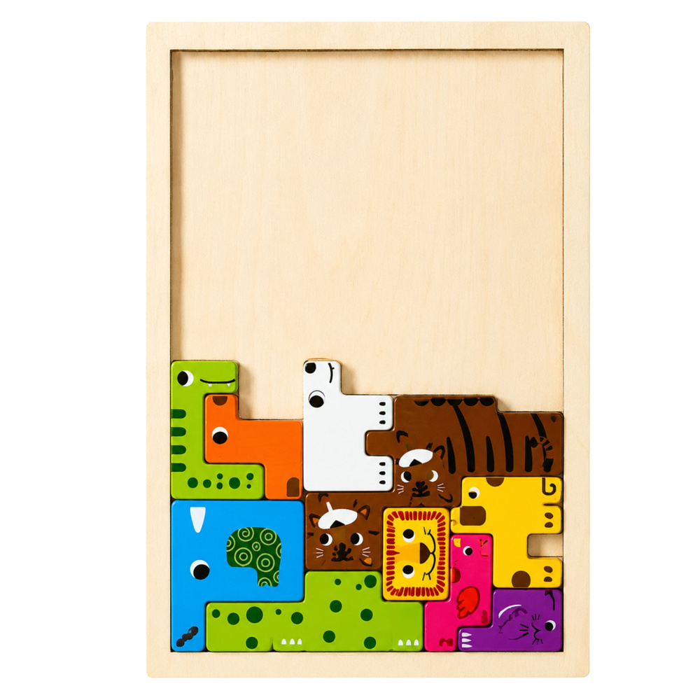 eng_pl_Wooden-Puzzle-Brain-Teaser-Logical-Puzzle-Animals-Colorful-20-pcs-28836_2 Drvena slagalica Životinje Šarene 20 komada