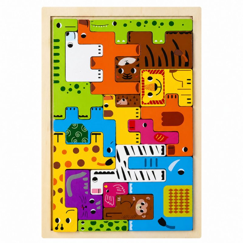 eng_pl_Wooden-Puzzle-Brain-Teaser-Logical-Puzzle-Animals-Colorful-20-pcs-28836_6 (1) Drvena slagalica Životinje Šarene 20 komada