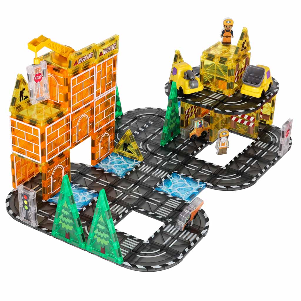 3D magnetske građevinske kocke građevinski strojevi 92 elementa