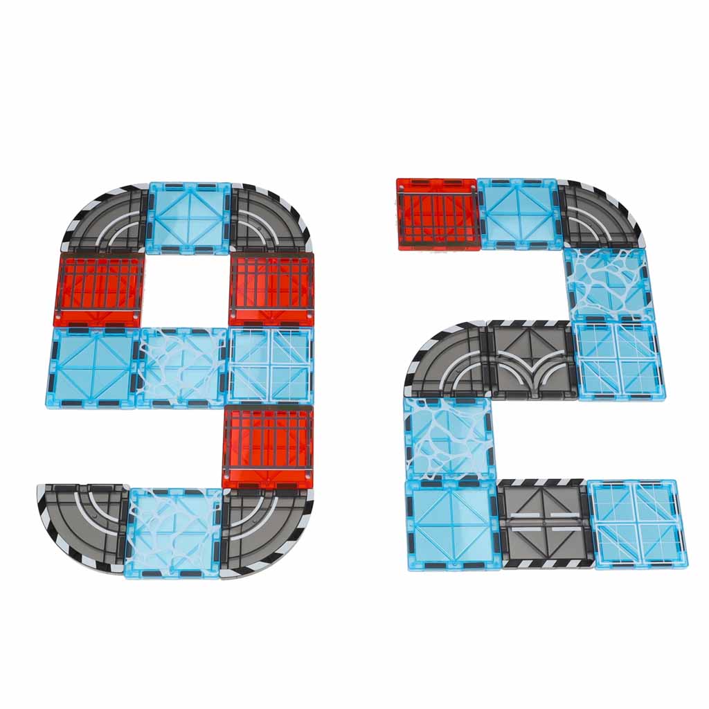 3D magnetske građevinske kocke grad i auti 91 element