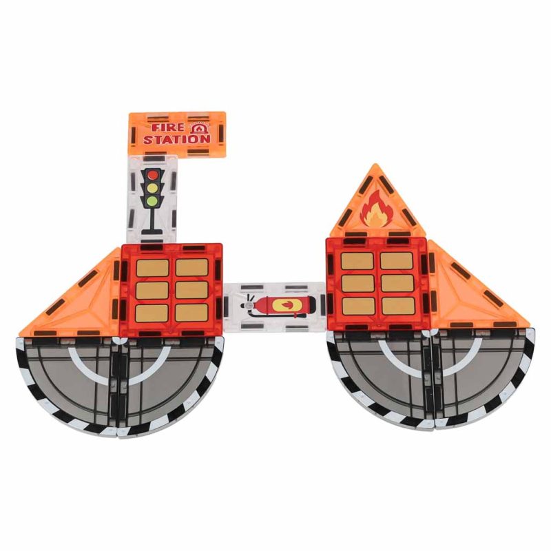 3D magnetske građevinske kocke vatrogasci 92 elementa