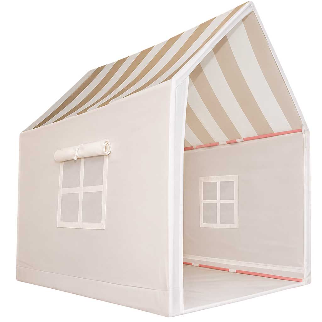 Children-s-play-tent-foldable-yellow-with-stripes-for-the-kids-room-187682 Dječji šator za igru, sklopivi žuti s prugama za dječju sobu