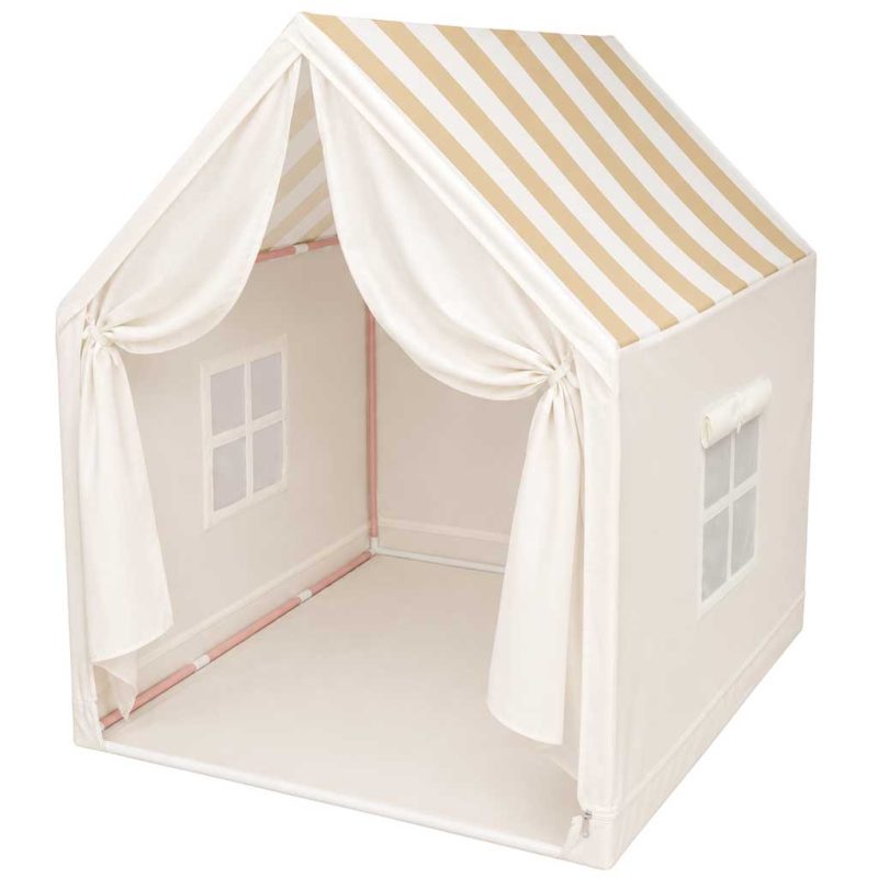 Children-s-play-tent-foldable-yellow-with-stripes-for-the-kids-room-187684 Dječji šator za igru, sklopivi žuti s prugama za dječju sobu