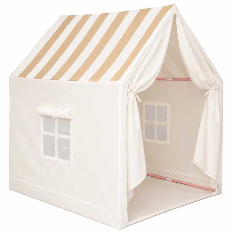 Children-s-play-tent-foldable-yellow-with-stripes-for-the-kids-room-187685 Dječji šator za igru, sklopivi žuti s prugama za dječju sobu