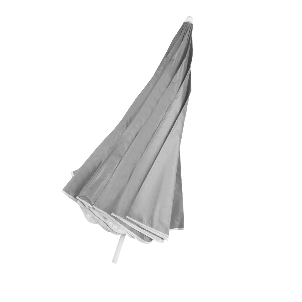 Vrtni suncobran za plažu, podesivi, sklopivi, UV, 150 cm, sivi