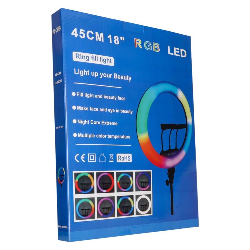 RGB LED selfie okruglo svjetlo na tronošcu s 3 držača
