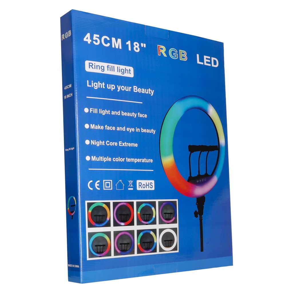 RGB LED selfie okruglo svjetlo na tronošcu s 3 držača