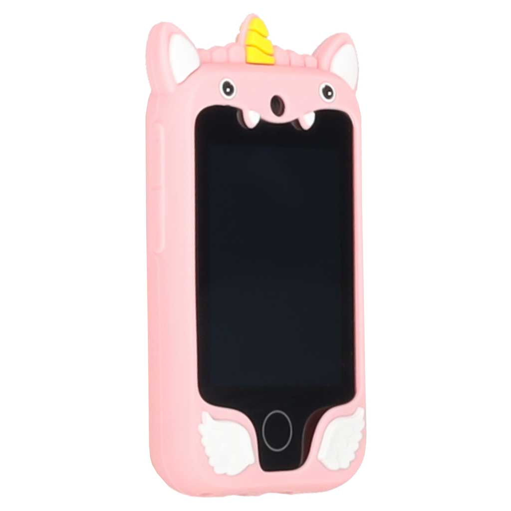 Smartphone-for-kids-with-camera-8GB-card-pink-unicorn-187967 Dječji pametni telefon s kamerom, memorijska kartica od 8 GB, rozi jednorog