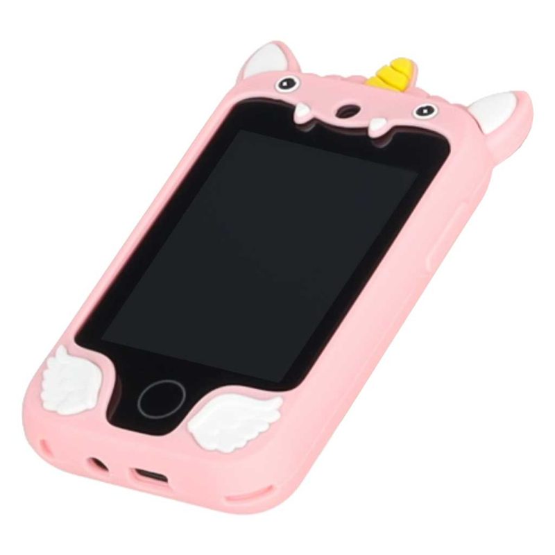Smartphone-for-kids-with-camera-8GB-card-pink-unicorn-187968 Dječji pametni telefon s kamerom, memorijska kartica od 8 GB, rozi jednorog